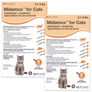 Midamox Topical Solution for Cats 5.1-9 lbs Orange Box - 12 Doses (12-mos. supply) - Pet Medicine 11