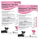 Midamox Topical Solution for Dogs 20.1-55 lbs Red Box - 12 Doses (12-mos. supply) - Pet Medicine 12