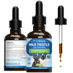 Milk Thistle - for Healthy Liver Function in Cats - 2 oz - Cat Supplements & Vitamins 1