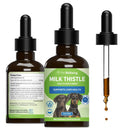 Milk Thistle Supplement for Healthy Liver Function in Dogs - 2 oz - Dog Supplements & Vitamins 1