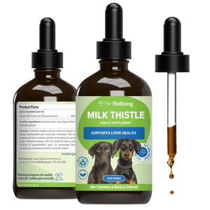 Milk Thistle Supplement for Healthy Liver Function in Dogs - 4 oz - Dog Supplements & Vitamins 2