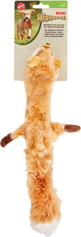 Ethical Pet Skinneeez Forest Series Stuffing-Free Plush Fox Toy for Dogs - Mini (14’’) - Dog Toys 1