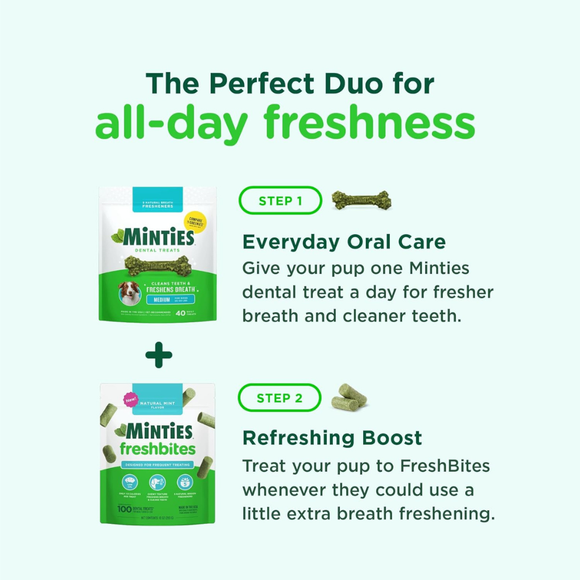 Minties FreshBites Soft & Chewy Dog Dental Treats - Dog Treats 3