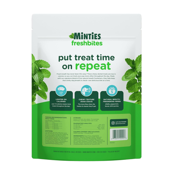 Minties FreshBites Soft & Chewy Dog Dental Treats - Dog Treats 10