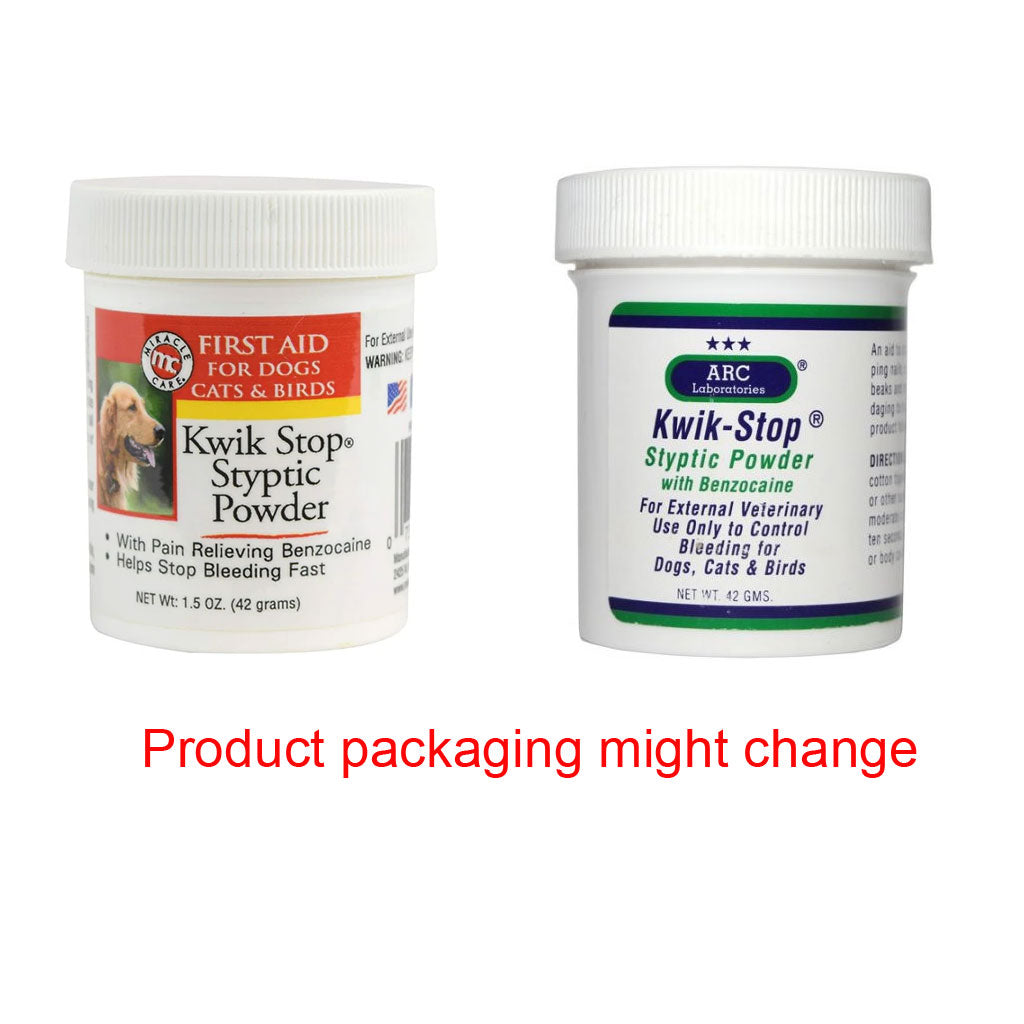 Miracle Care Kwik-Stop Styptic Powder for Dogs Cats & Birds