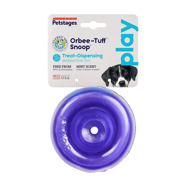 Outward Hound Planet Dog Orbee Lil' Snoop Interactive Treat Dispensing Toy Purple (Small)