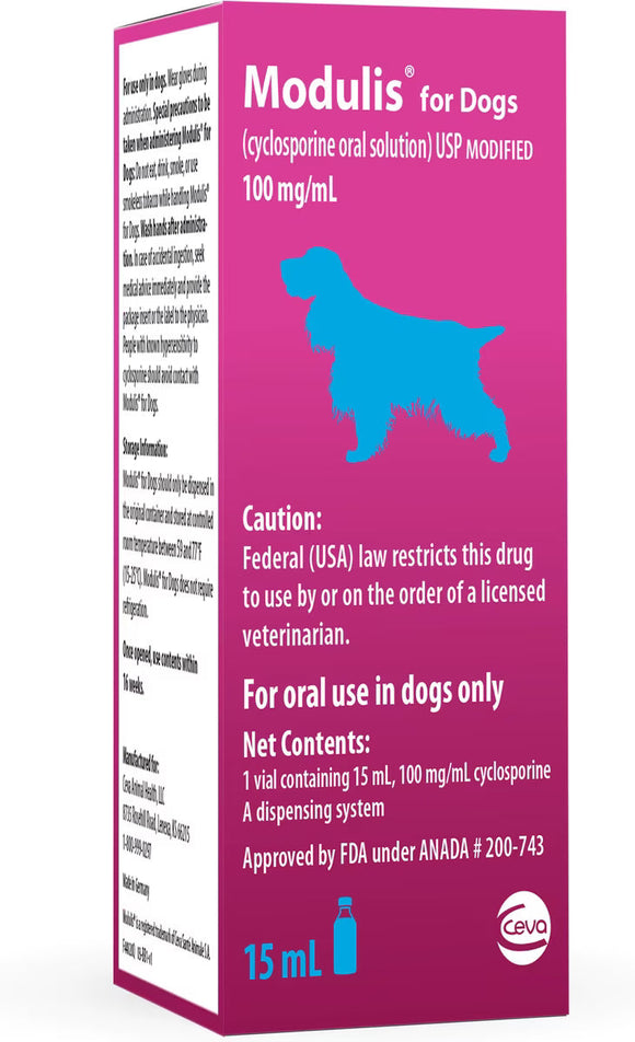 Modulis (Cyclosporine) Oral Solution for Dogs & Cats - Pet Medicine 4