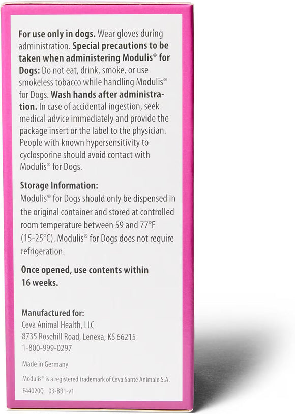 Modulis (Cyclosporine) Oral Solution for Dogs & Cats - Pet Medicine 8