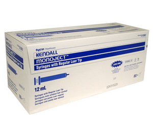 Monoject 12cc Luer-Slip Syringe No Needle (80 count) - Pet Medicine 1