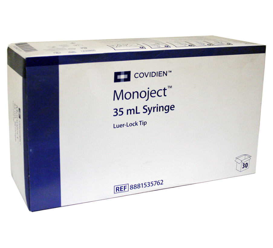 Monoject 35cc Luer-Lock Syringe No Needle (30 count)