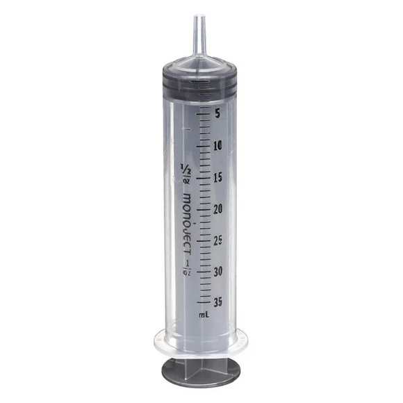 Monoject Luer-Slip Syringe 35cc No Needle (30 count) - Pet Medicine 1