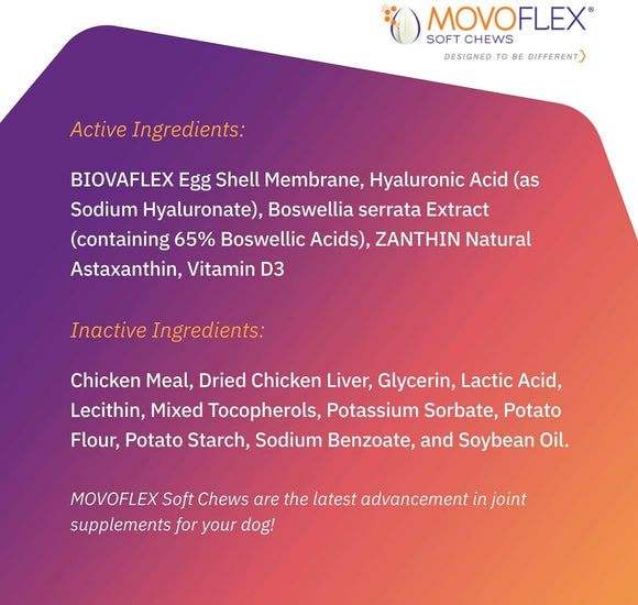 MovoFlex Joint Support for Large Dogs (60 soft chews)