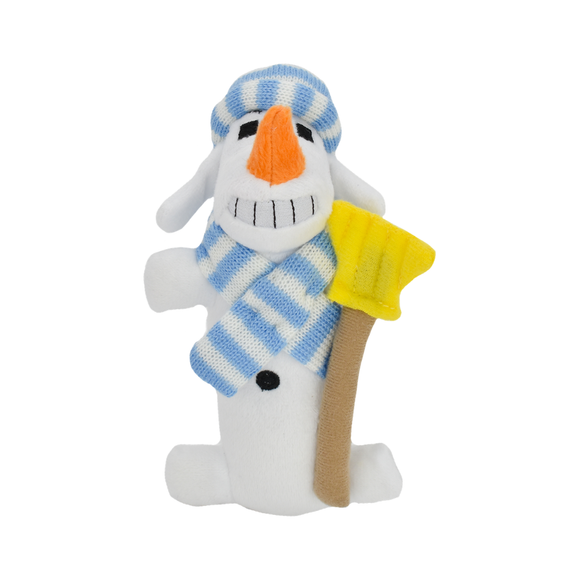 MulitPet Loofa Snowman Plush Dog Toy - 6 Inch - Dog Toy 1