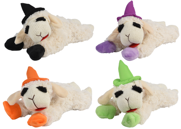 Multipet Halloween Lamb Chop Witch Hat Orange Dog Toy - Dog Toy 4