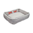 Multipet Happy Tails Lamb Chop Cuddler Bed Grey - Dog Beds & Furniture 1