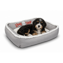 Multipet Happy Tails Lamb Chop Cuddler Bed Grey - Dog Beds & Furniture 2