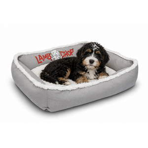 Multipet Happy Tails Lamb Chop Cuddler Bed Grey - Dog Beds & Furniture 2