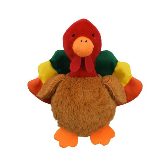 Multipet Harvest Knobby Noggin Turkey Dog Toy - Dog Treats 1