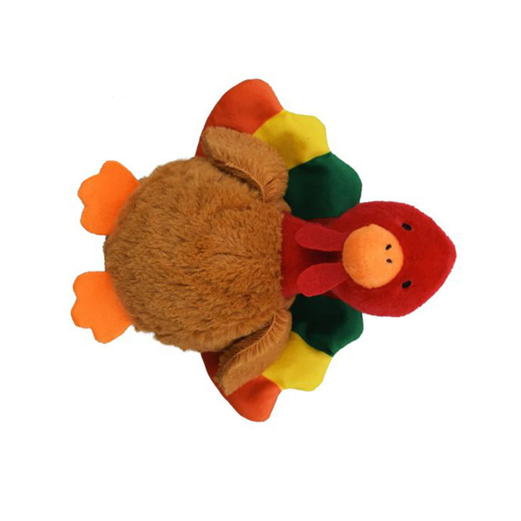 Multipet Harvest Knobby Noggin Turkey Dog Toy - Dog Treats 2
