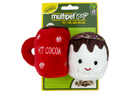 Multipet Hot Cocoa with Marshmallow Plush Dog Toys Assorted Colors