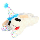 Multipet Lamb Chop with Birthday Hat Plush Dog Toy 10.5"