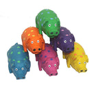 Multipet Latex Globlet Grunting Pig Toy For Dogs- Assorted Colors (9-in)