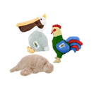 MultiPet Margaritaville Seaside Animals Plish Dog Toy Assorted Animals (Pelican Rooster Manatee) 9’’ One Toy - Dog Toy 1