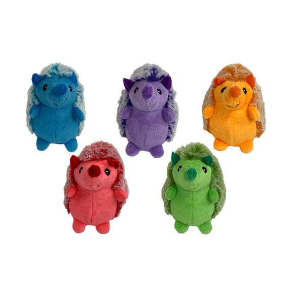 MultiPet Minipet Hedgehog Plush Dog Toy Assorted Colors 4’’ - Dog Toy 1