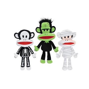 Multipet Paul Frank Julius Halloween PLush Dog Toy, Assorted Characters, 12", 1 count