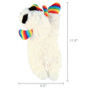 Multipet Rainbow Lamb Chop Plush Dog Toy 10.5"