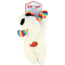 Multipet Rainbow Lamb Chop Plush Dog Toy 10.5"