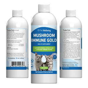 Mushroom Immune Gold - Holistic Cancer Support for Cats (8 oz) - Cat Supplements & Vitamins 1