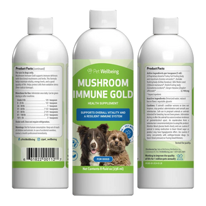 Mushroom Immune Gold - Holistic Cancer Support for Dogs (8 oz) - Dog Supplements & Vitamins 1