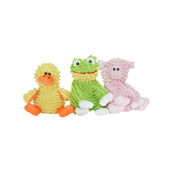 MutliPet Floppy Moppy Plush Dog Toy Assorted Animals 7.5’’ - Dog Toy 1