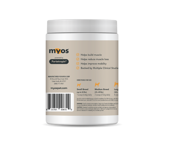 MYOS Canine Muscle Formula Vet Strength with BCAA - 2