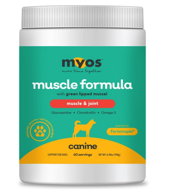 MYOS Canine Muscle & Joint Formula with Green Lipid Mussel - 198-g (60 servings) - Horse Vitamins & Supplements 9