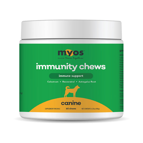 MYOS Canine Immunity Chews Immune Support for Dogs, 6.35oz (60 chews)