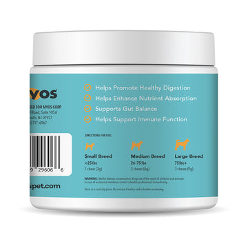 MYOS Canine Probiotic Chews for Dogs (60 chews)
