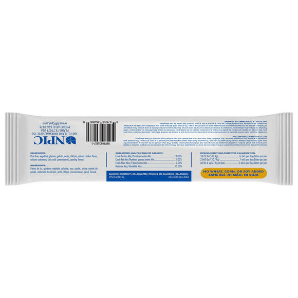 N-Bone FLOSSta Dual Action Chicken Flavor Dental Dog Chews 1ct backside