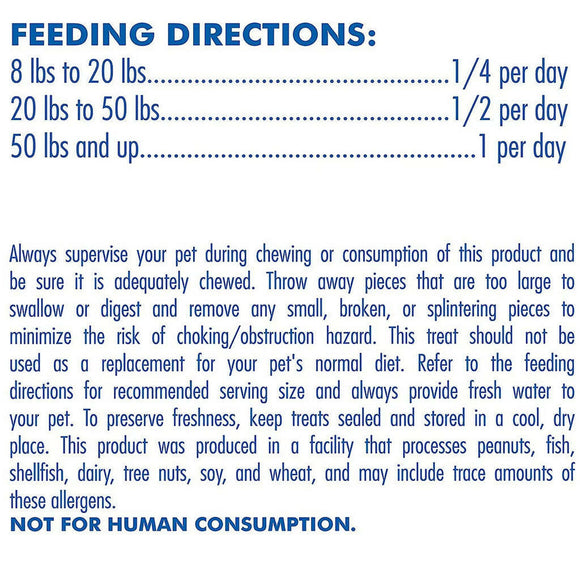 N-Bone Senior Dogs 6+ & Over Dental Rings feeding directions