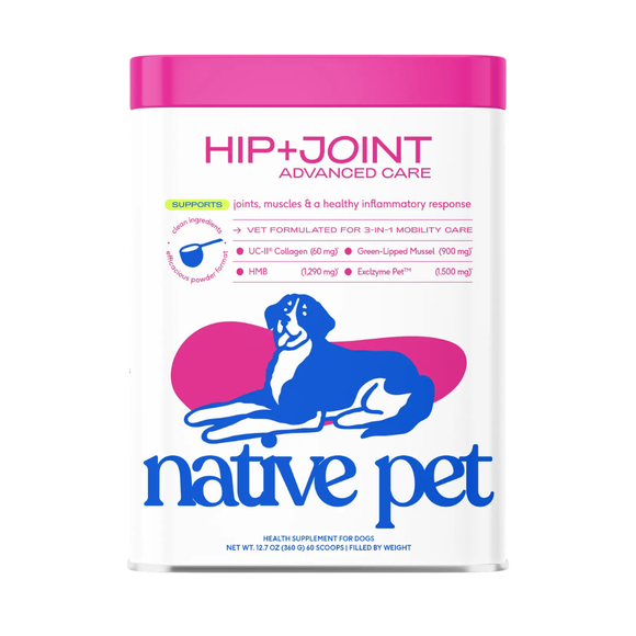 Native Pet Hip & Joint Advanced Care for Dogs - 60 Scoops - Dog Joint & Hip Supplements 11
