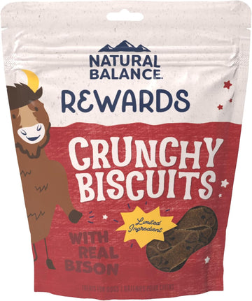 Natural Balance Rewards Crunchy Biscuits with Real Bison Dog Treats