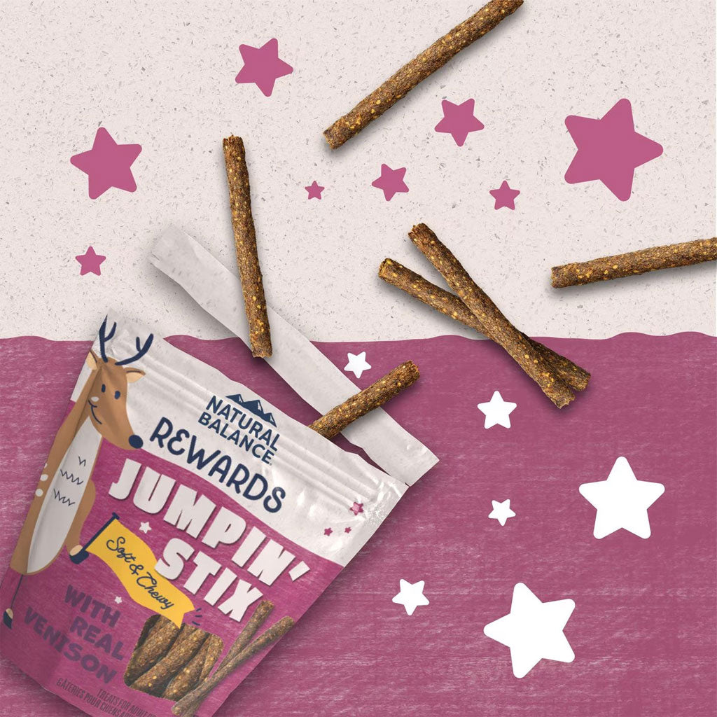Natural Balance Jumpin' Stix: Soft Venison Dog Treats. Buy Now!