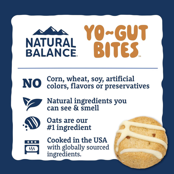 Natural Balance Yo-Gut Bites Crunchy Dogs Treats - Dog Treats 21