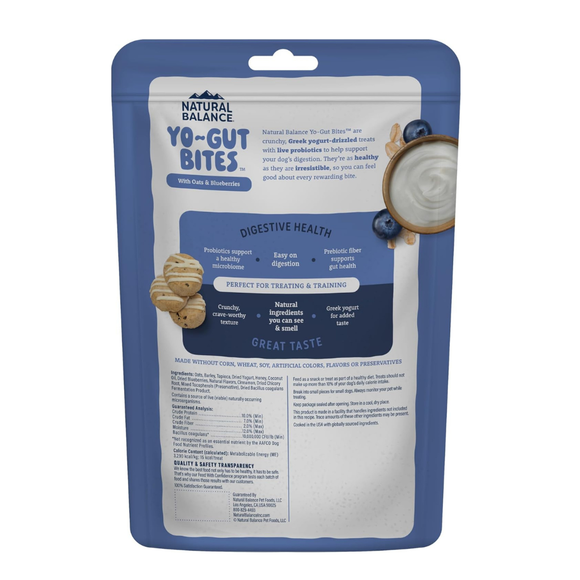 Natural Balance Yo-Gut Bites Crunchy Dogs Treats - Dog Treats 10