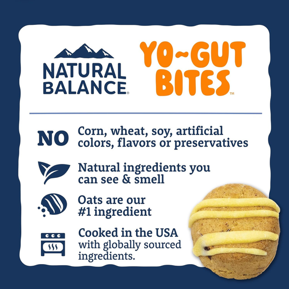 Natural Balance Yo-Gut Bites Crunchy Dogs Treats - Dog Treats 15