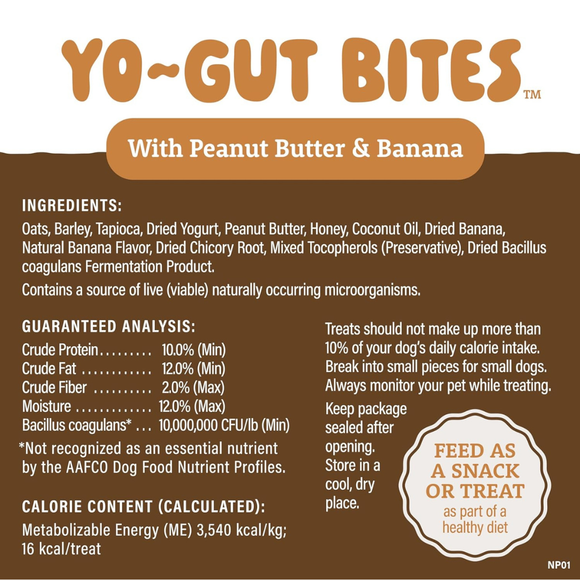 Natural Balance Yo-Gut Bites Crunchy Dogs Treats - Dog Treats 22