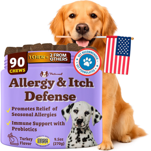 Natural Dog Company Allergy & Itch Defense for Dogs (90 soft chews) - Dog Immune & Allergy Supplements 1