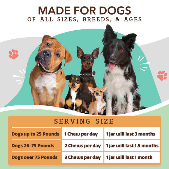 Natural Dog Company Calming Soft Chews for Dogs (90 Chews) - Dog Calming & Anxiety Supplements 7