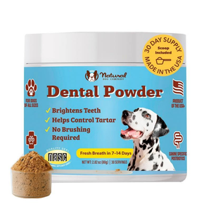 Natural Dog Company Dental Powder for Dogs (2.82 oz) - Dog Dental Care 1